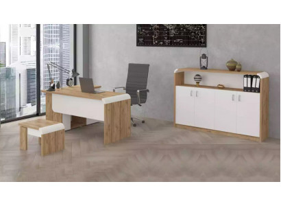 Office for Practice Law Office Complete Furnishing Cabinet Table 3-piece