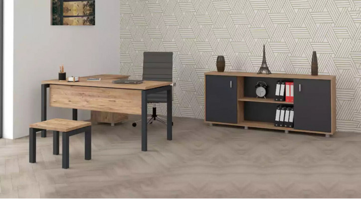 Office for Law Firm Office Practice Complete Furnishing Cabinet Table 3-piece