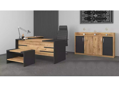 Office furniture set office suite desk cabinet style modern new 4-piece.