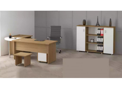 Bright office furniture set study desk filing cabinet table