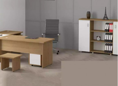 Bright office furniture set study desk filing cabinet table