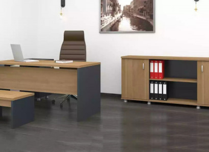 Corner desk, filing cabinet, coffee table, study furniture, modern style