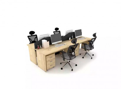 Large wooden desk study computer table modern office furniture
