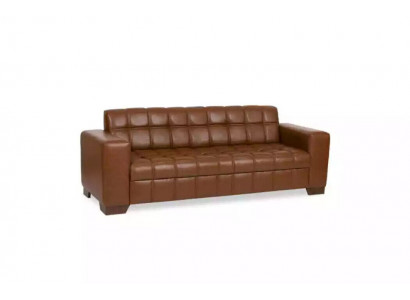 Brown three-seater luxury sofa office furniture office arrangement office design