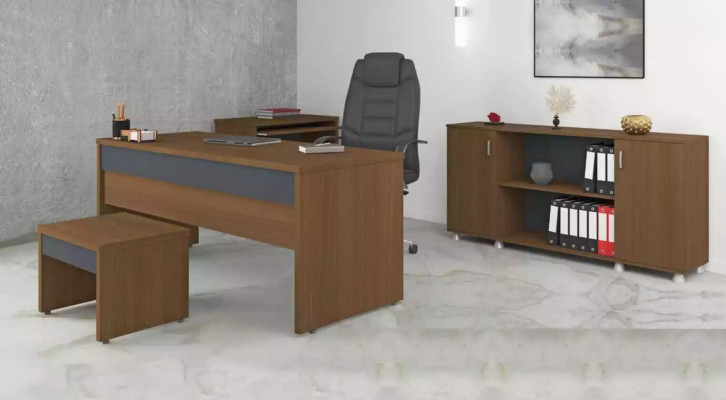 Table desk office room office furniture desks cabinets 3-part set