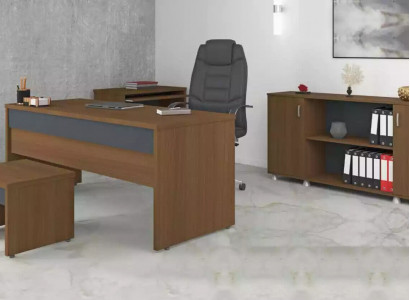 Table desk office room office furniture desks cabinets 3-part set