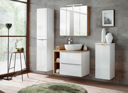 Design bathroom furniture set, 5-piece set, decoration, cabinet, sink