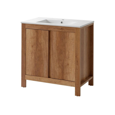 Bathroom furniture set 80cm sink with base cabinet decorative modern washbasin