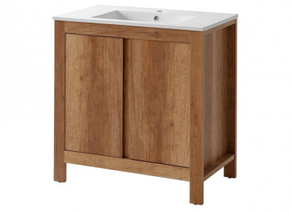 Bathroom furniture set 80cm sink with base cabinet decorative modern washbasin