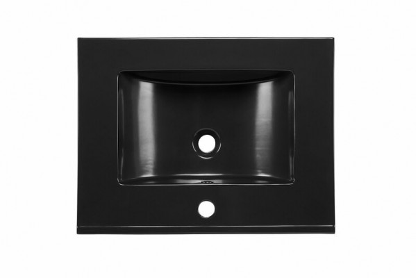 Ceramic washbasin countertop built-in black slab design basin