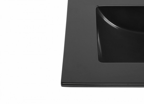Ceramic washbasin countertop built-in black slab design basin