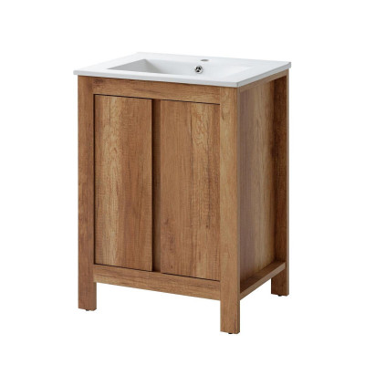 Bathroom furniture set 60cm washbasin with decorative under-sink cabinet modern washstand