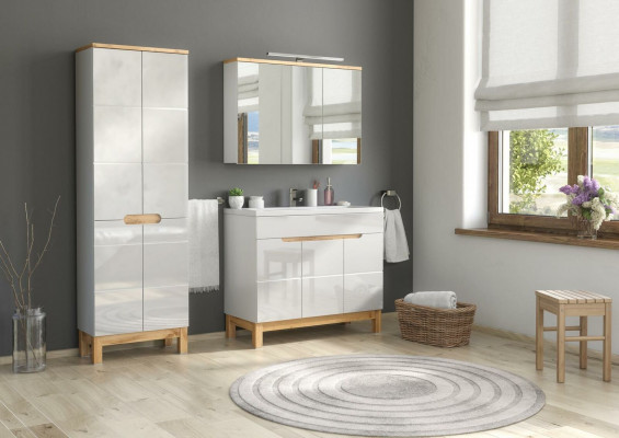 Design bathroom furniture bath set cabinet washbasin bathroom furniture set 3-piece.