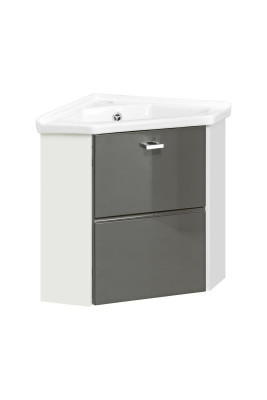 Corner washbasin with cabinet 40 cm corner basin ceramic sink