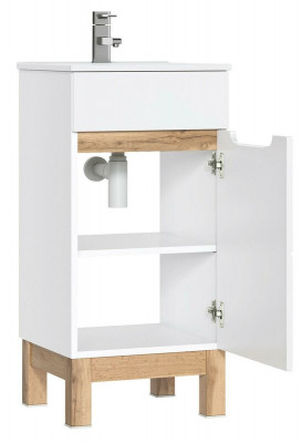 Washbasin Sink Vanities Bathroom Furniture Base Cabinet + Sink High Gloss