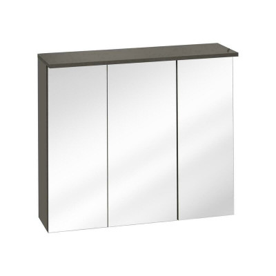 Mirror cabinet wall cabinet bathroom cabinet with decorative mirror 80 cm LED