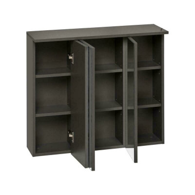 Mirror cabinet wall cabinet bathroom cabinet with decorative mirror 80 cm LED