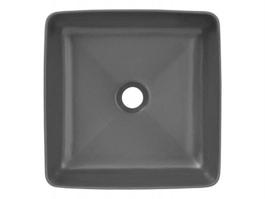 Washbasin black countertop table ceramic basin sink placed