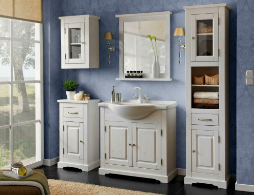 Bathroom furniture set washbasin 5-piece room