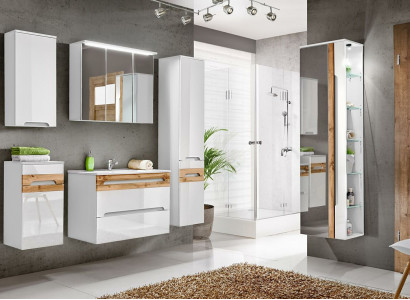 Design bathroom furniture, bathroom 5-piece set, decorative ensemble, cabinet, sink