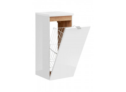 Universal wall cabinet decorative bathroom furniture with a laundry basket