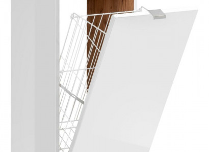 Universal wall cabinet decorative bathroom furniture with a laundry basket