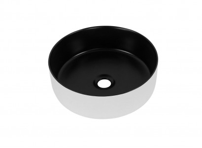 Round round basin countertop wash basin black white basin