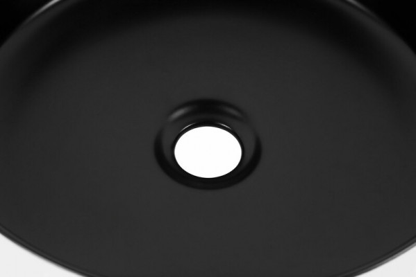 Round basin countertop sink black white basin washstand