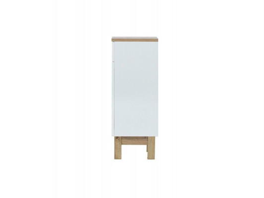 Bathroom cabinet base unit shelves high-gloss white bathroom cabinet