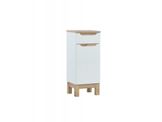 Bathroom cabinet base unit shelves high-gloss white bathroom cabinet