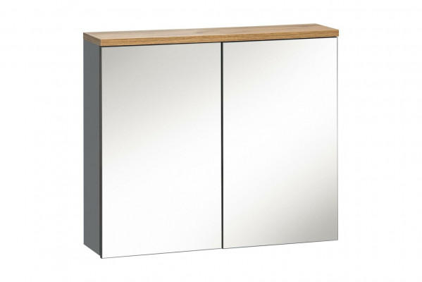 Mirror cabinet wall cabinet bathroom cabinet with mirror 80 cm bath