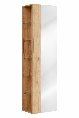 Mirror cabinet wall cabinet bathroom cabinet with mirror 60 cm shelf