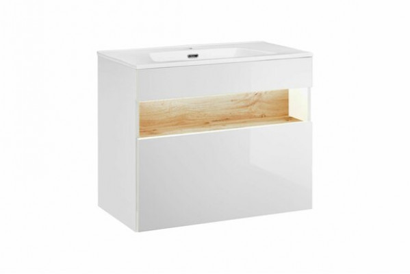 Design bathroom furniture set 3-piece cabinet washbasin