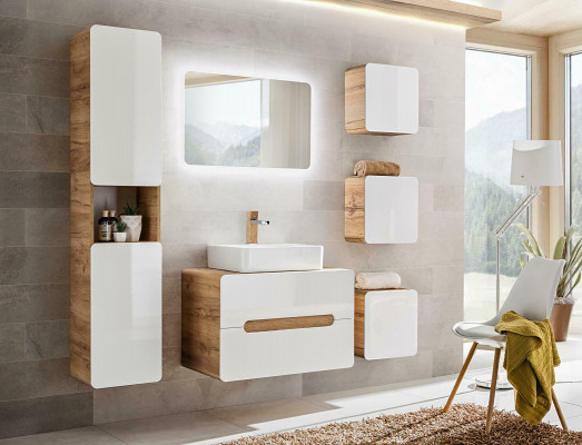 Design Bathroom Furniture 6-piece Set Cabinet Decoration Washbasin