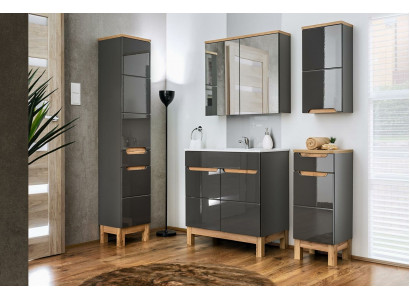 Design furniture bathroom bath set suite cabinet sink bathroom furniture sets 5-piece.