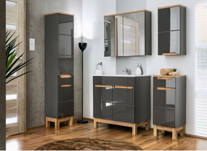 Design furniture bathroom bath set suite cabinet sink bathroom furniture sets 5-piece.