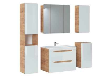 Design bathroom furniture bath 5-piece set suite cabinet lighting