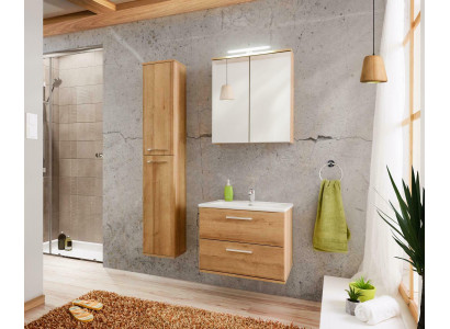 Design bathroom furniture set, 3-piece decoration set, cabinet, washbasin