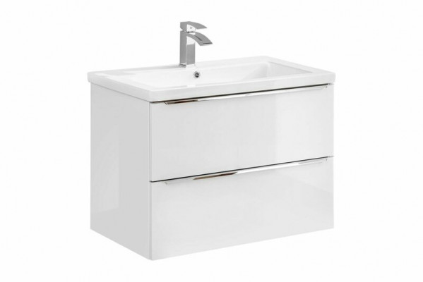 Bathroom furniture set 80cm sink with base cabinet, washbasin drawer, wall cabinet