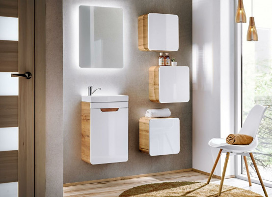 Design bathroom furniture bath 5-piece set cabinet sink