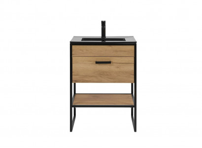Bathroom furniture set 60cm sink with cabinet washbasin loft style