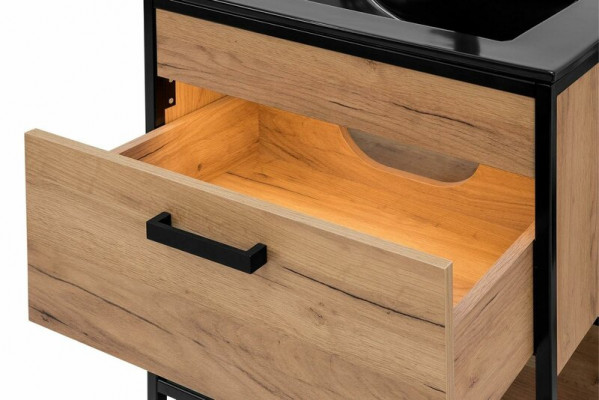 Bathroom furniture set 60cm sink with cabinet washbasin loft style