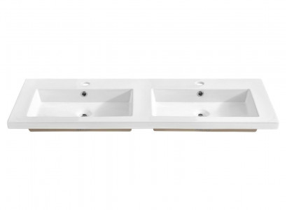 Double washbasin ceramic countertop sink washbasin