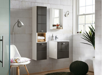 3-piece wash area bathroom furniture set washstand sink
