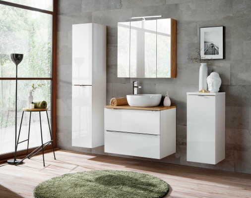 Design Bathroom Furniture Bath 4-Piece Set Decor Cabinet Washbasin