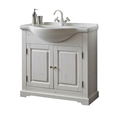 Country House Washstand Luxury Quality Wash Basin Sink with Base Cabinet 85x35x81