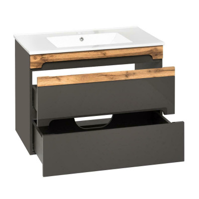 Bathroom furniture set 80cm sink with cabinet Modern decorative washstand