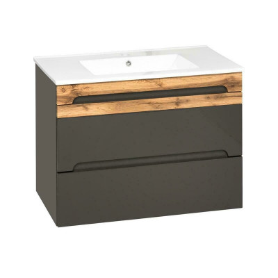 Bathroom furniture set 80cm sink with cabinet Modern decorative washstand