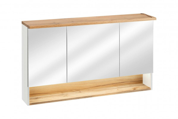 Mirror cabinet wall cabinet bathroom cabinet with mirror 120 cm LED