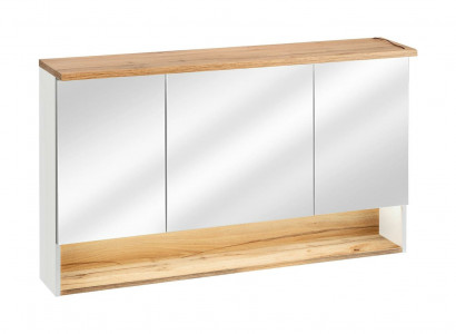 Mirror cabinet wall cabinet bathroom cabinet with mirror 120 cm LED